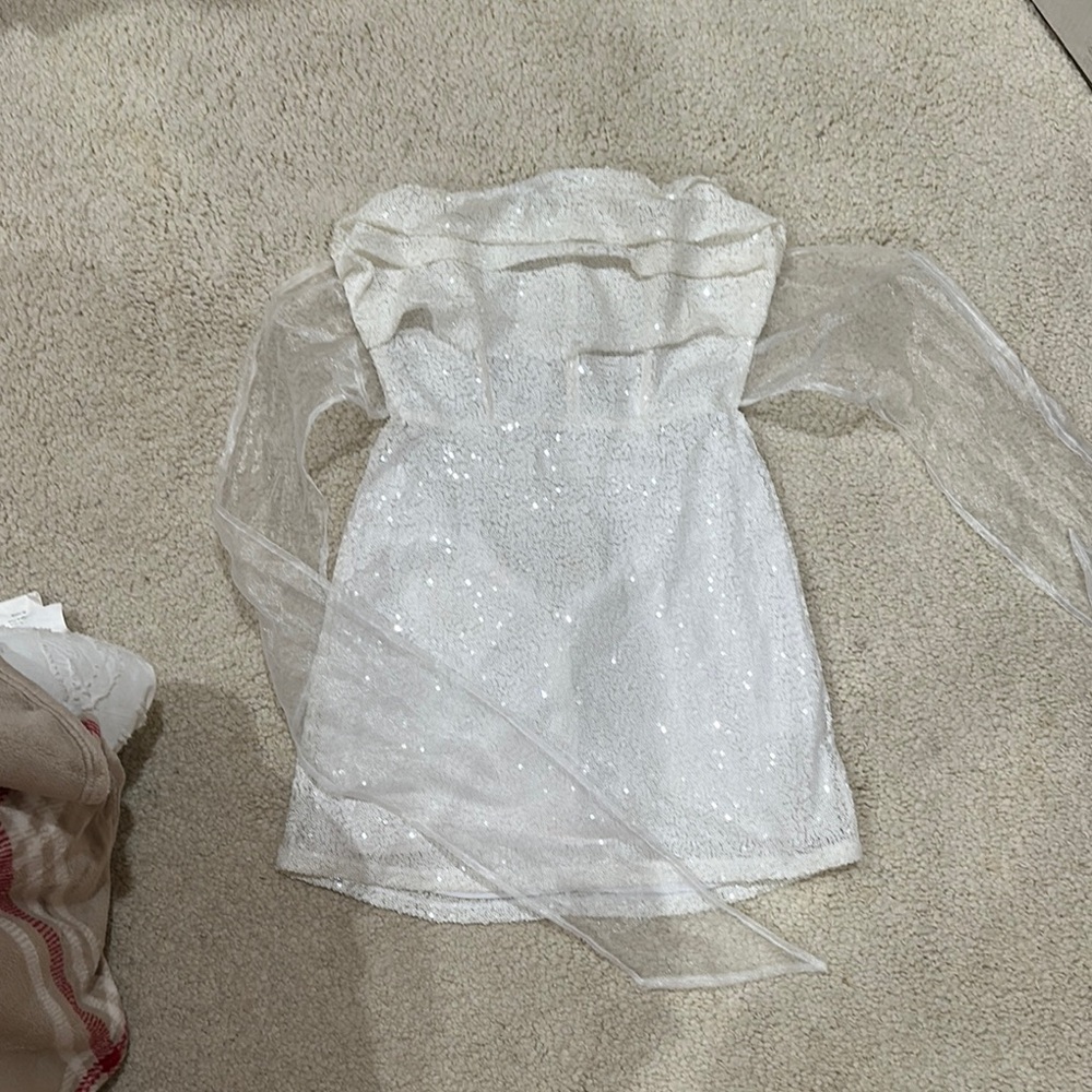 Lucy in the Sky White Strapless Dress